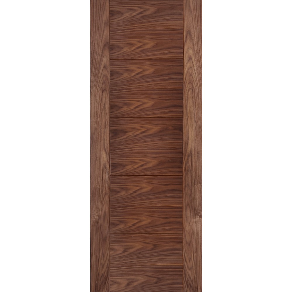 Internal Pre-Finished Walnut ISEO Crown Cut Veneer Door